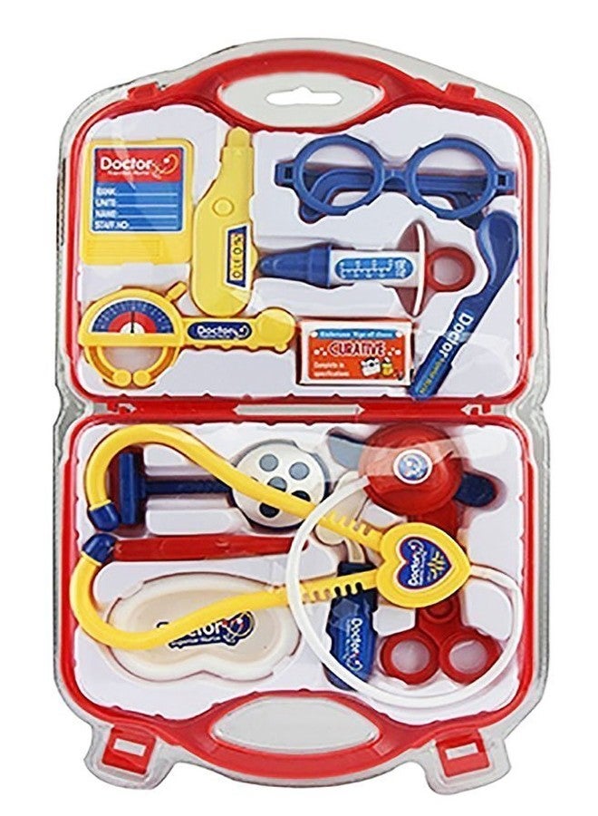 Heer Doctor Set Medical Suitcase Toy for Kids -Red - Image 1